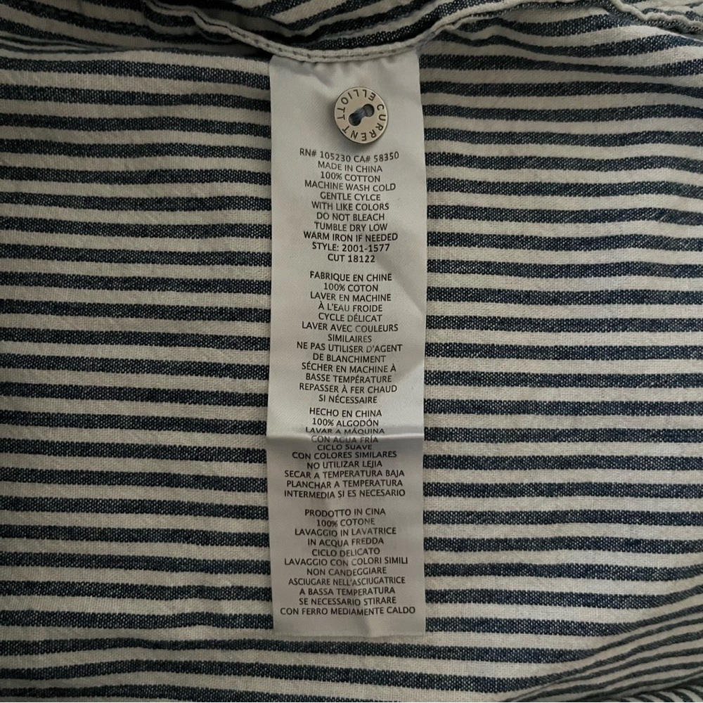 Current Elliott Striped Button Up - image 8